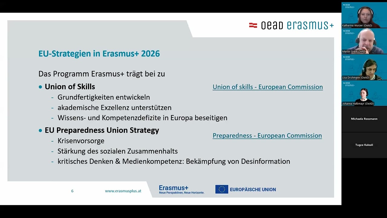 Webinar: Antragstellung Erasmus+ International Credit Mobility (KA171) Call 2026