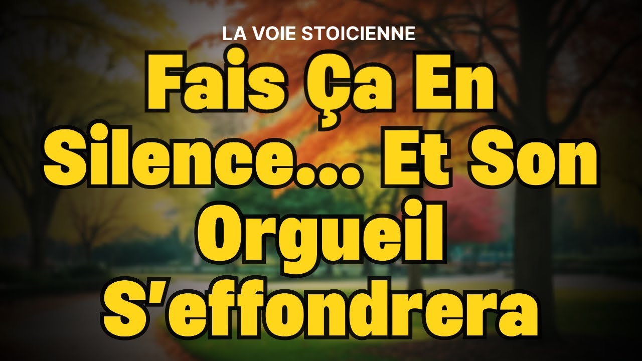 La méthode silencieuse qui détruit l’ego sans conflit