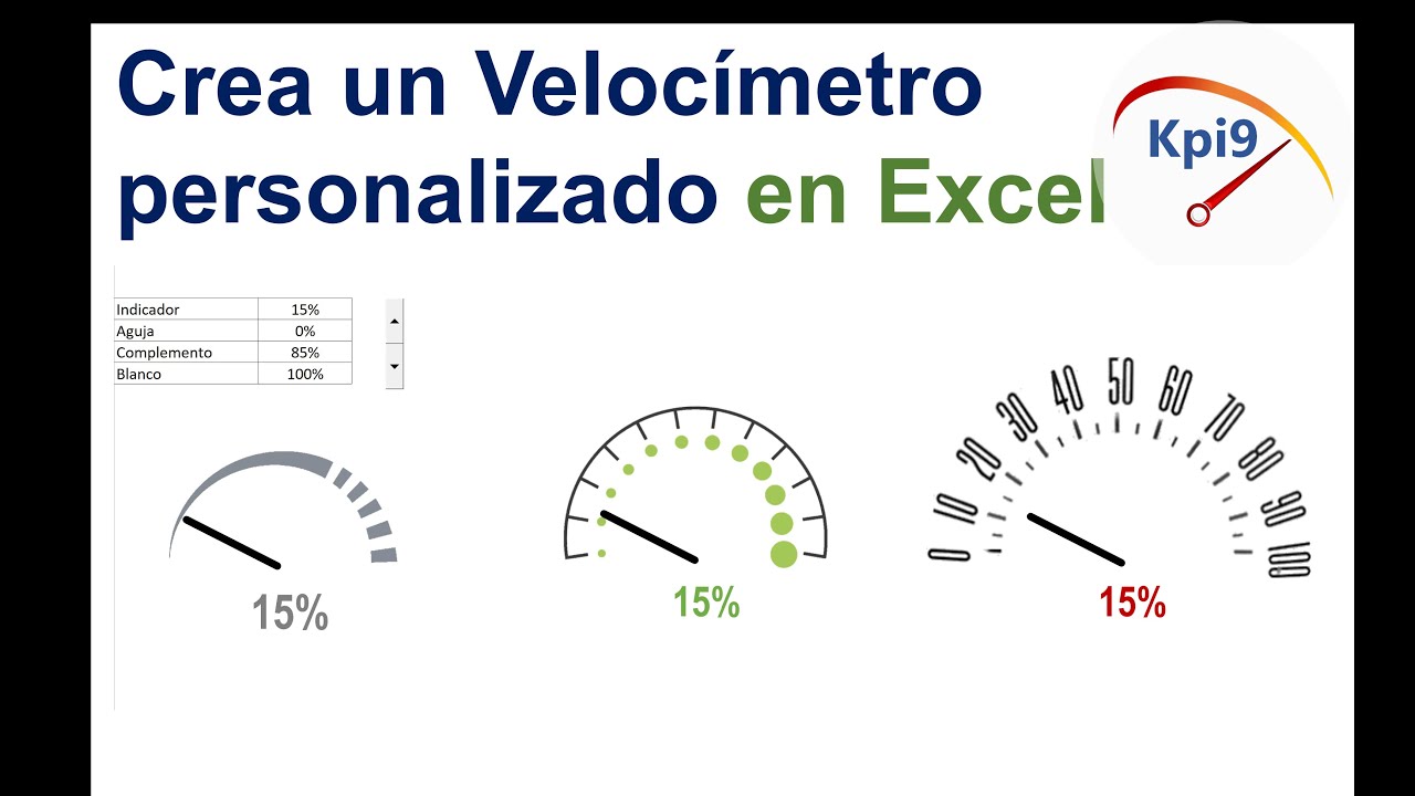 Crea un Velocimetro personalizado en Excel