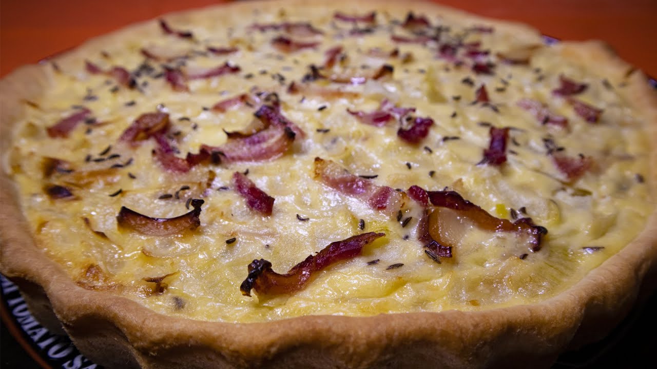 Немецкий луковый пирог. German onion pie.