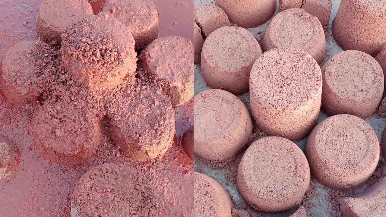 ASMR:Special Video @nedayawer6794♥️ Super Crunchy Pure Red Sand mix Black Stones#asmr #crumbling