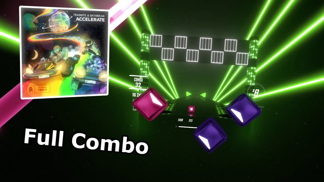 Teminite & Skybreak - Accelerate [Expert+] FC | Beat Saber Monstercat Mixtape 2 DLC