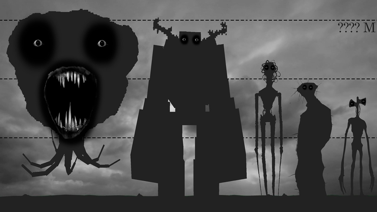 All Mega Horror Mobs Size Comparison Against Horror Wither Storm!