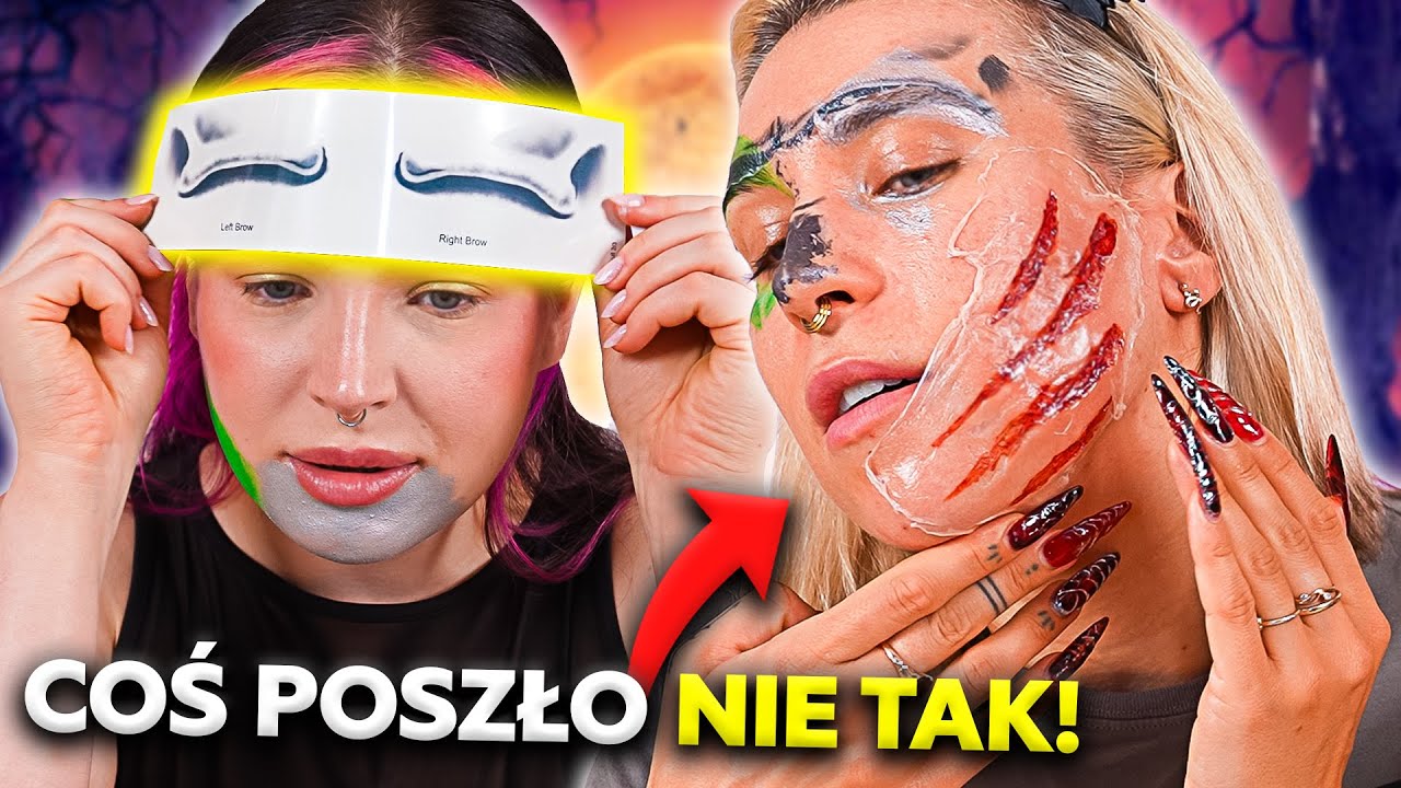🎃 TESTUJEMY KOSMETYKI I RANY NA HALLOWEEN! tatuaż czaszka, sztuczna krew ♦ Agnieszka Grzelak Beauty