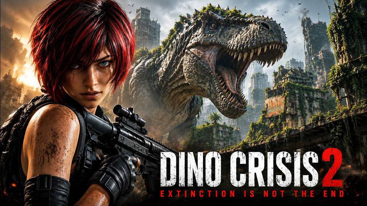 Трейлер фильма &laquo;Dino Crisis 2&raquo; (2026) с живыми актерами &mdash; концепция ИИ.