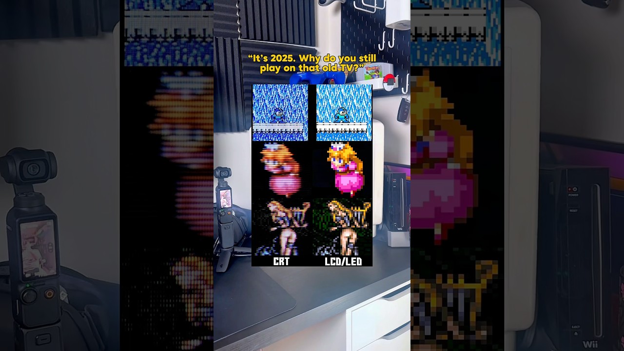 CRT vs LCD/LED for retro gaming #gaming #nintendo #retrogaming