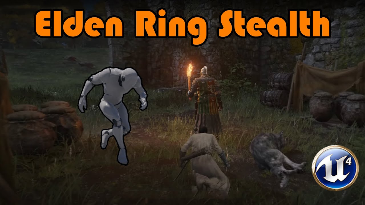 How To Make The Elden Ring Stealth Mechanic In Unreal Engine 4 | Tutorial