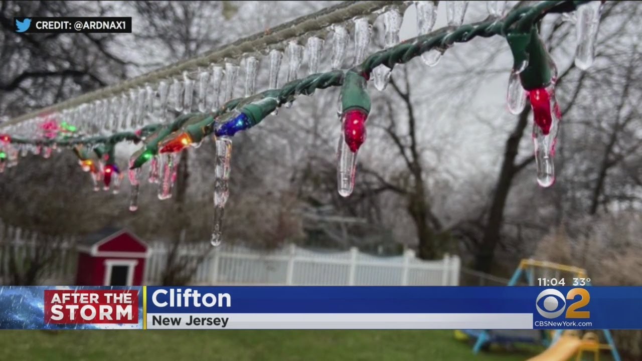 Rain, Ice Storm Causes Damage In New York & New Jersey