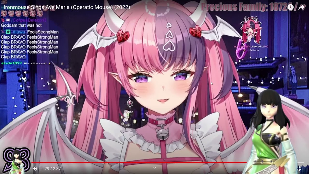 Reacting to IRONMOUSE singing AVE MARIA #ironmouse #vtuber #vtuberen