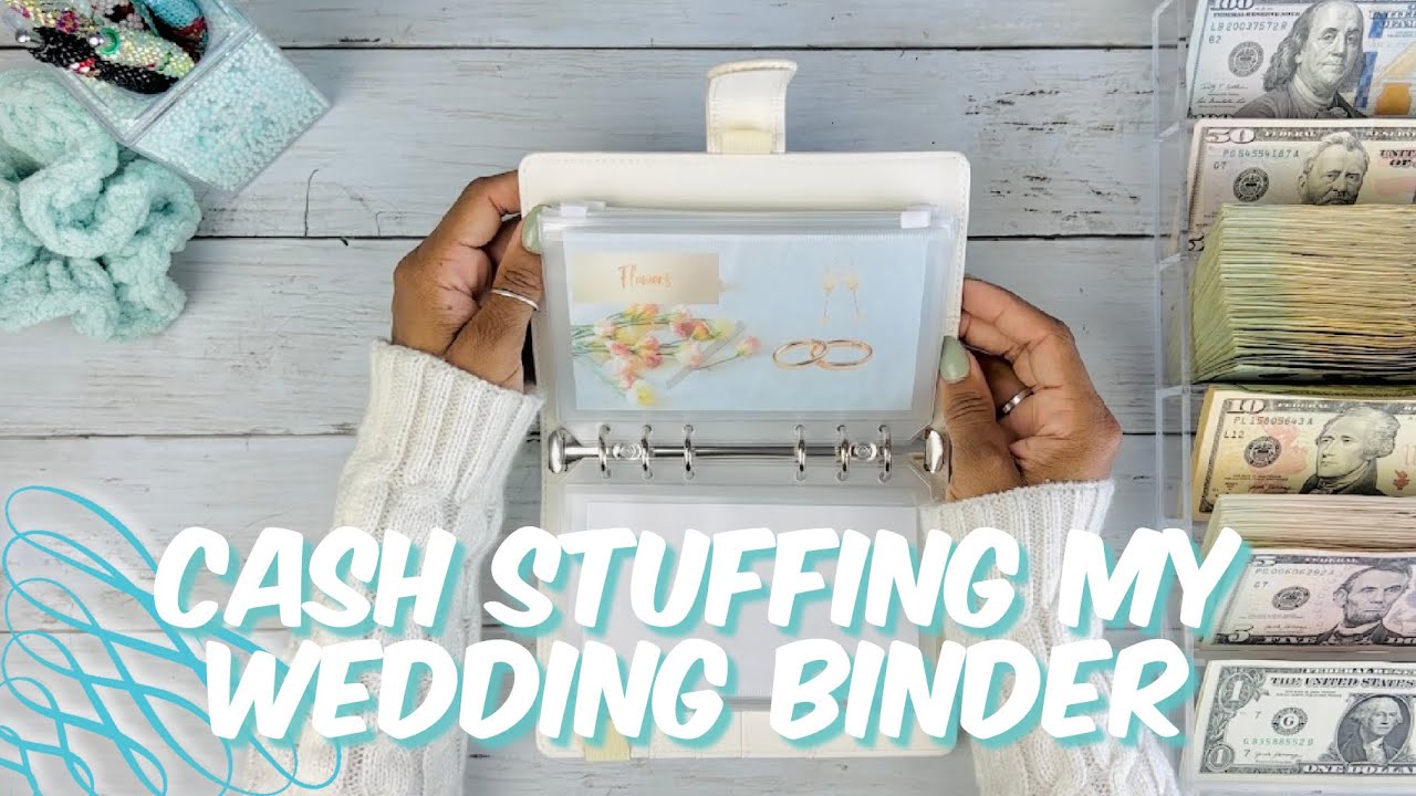 SAVINGS CHALLENGE UNSTUFFING | CASH STUFFING MY WEDDING BINDER | BUDGETING | MONEY COUNT