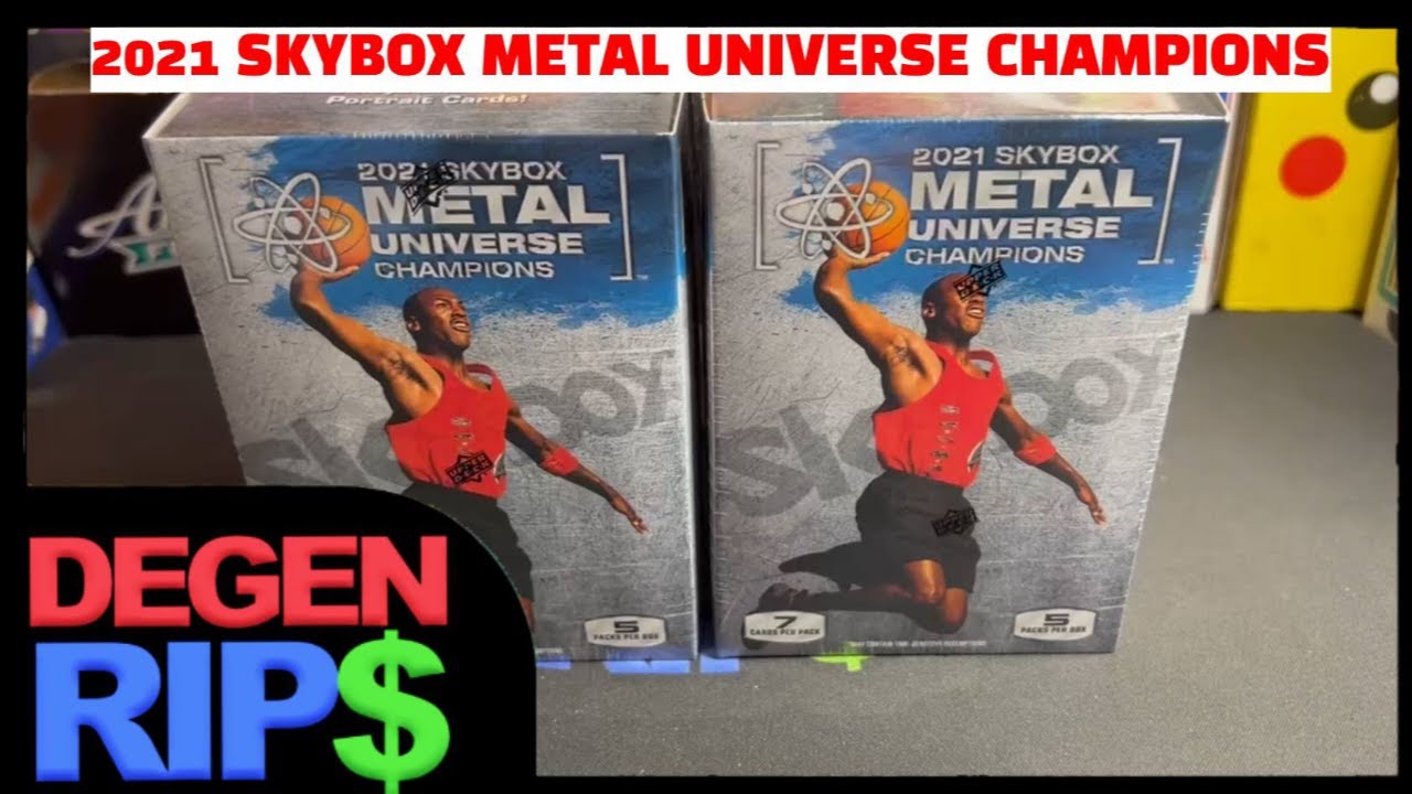 Michael Jordan! - 2021 Skybox Metal Universe Champions Blaster Box Review!