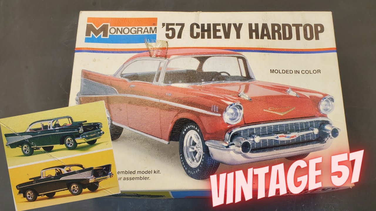 This kit SCREAMS 1970's!! What a cool vintage Monogram 57 Chevy model kit!!