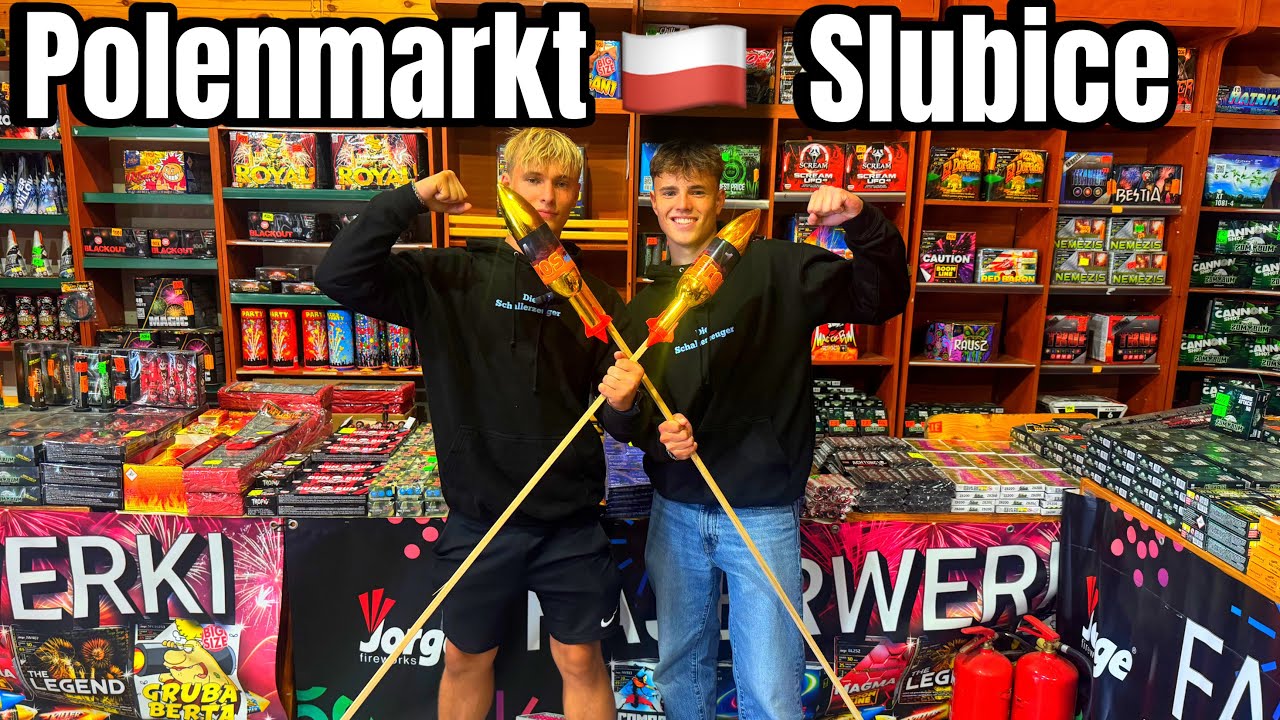 FEUERWERK auf dem POLENMARKT Slubice!?🇵🇱🧨|Aktuelle Auswahl an PYRO🔥|Die Schallerzeuger 