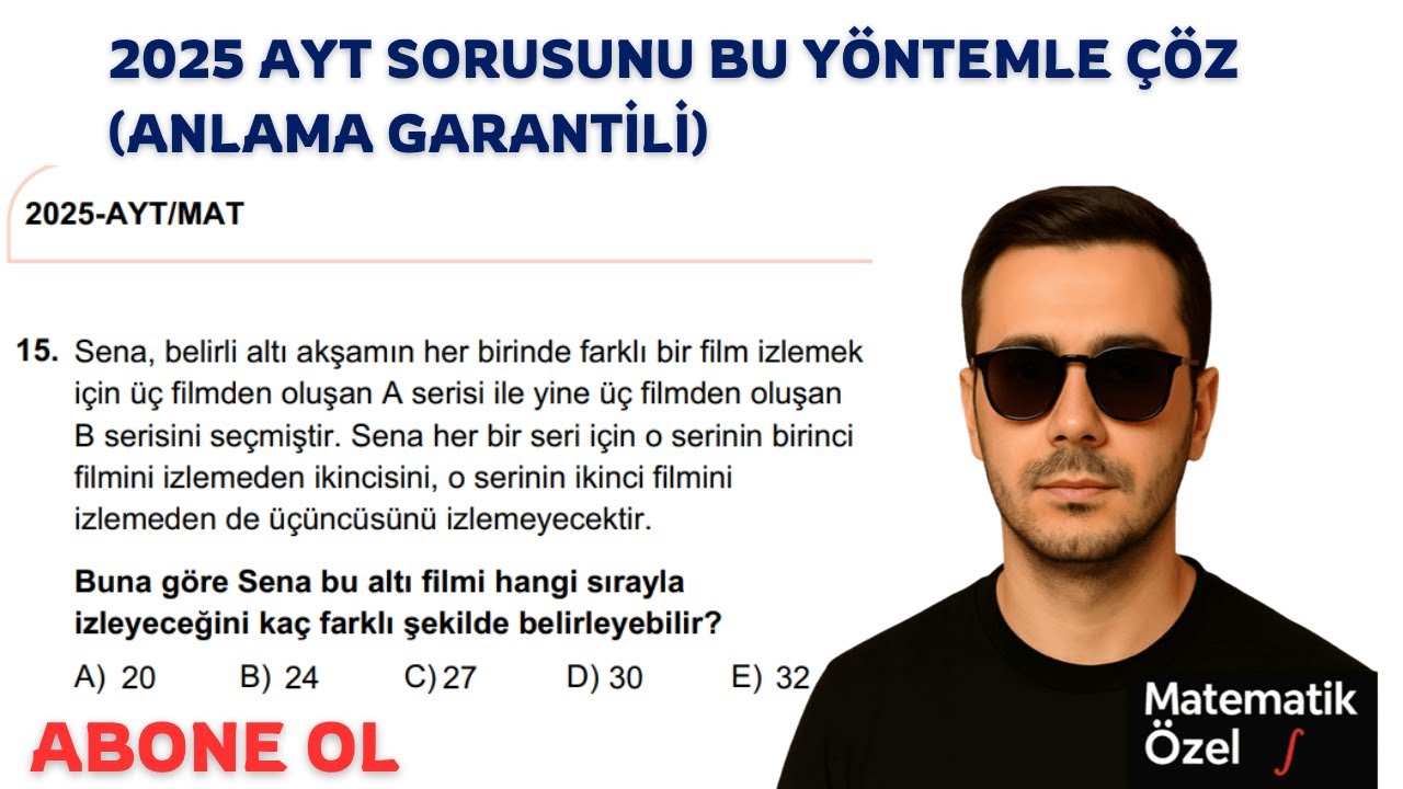 2025 AYT PERMÜTASYON SORUSU NASIL ÇÖZÜLÜRDÜ | BU YÖNTEMİ ÖĞREN #yks2026  #yks2025