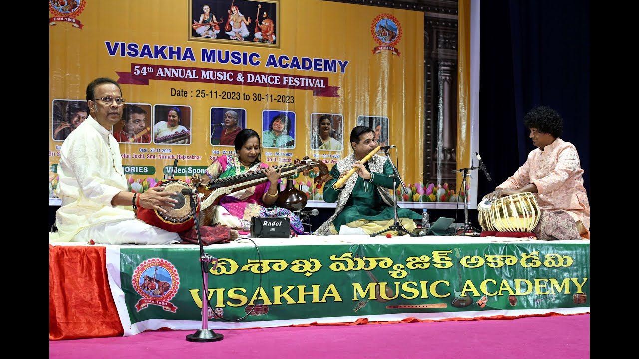 VISAKHA MUSIC ACADEMY-54th Annual Festival of Music & Dance- Niramala Rajasekhar & Pt.Chetan Joshi