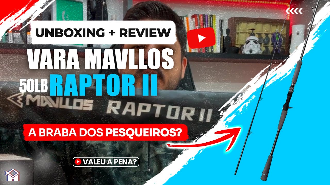 🎣 VARA Mavllos Raptor II 50lb - A Braba dos Pesqueiros? [Unboxing + Review]