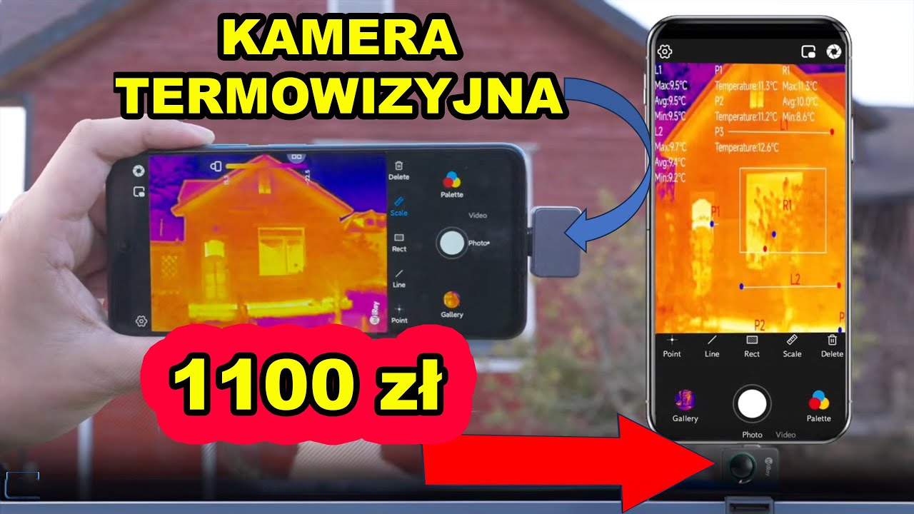 INFIRAY P2 Pro dobrej jakości kamera termowizyjna USB - prezentacja