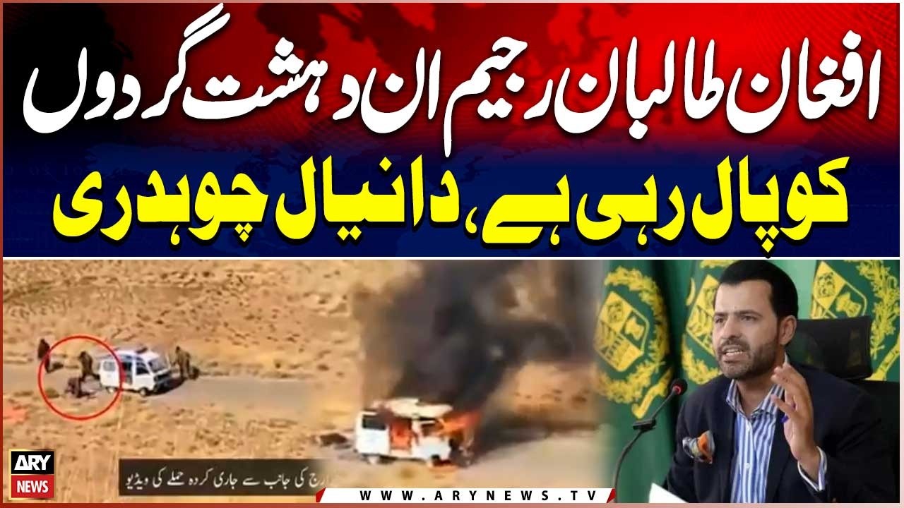 Afghan Taliban Regime Is Nurturing Terrorists, Barrister Daniyal Chaudhry