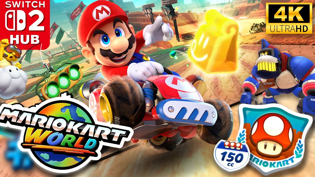 Mario Kart World - Mushroom Cup (Nintendo Switch 2) [4K]
