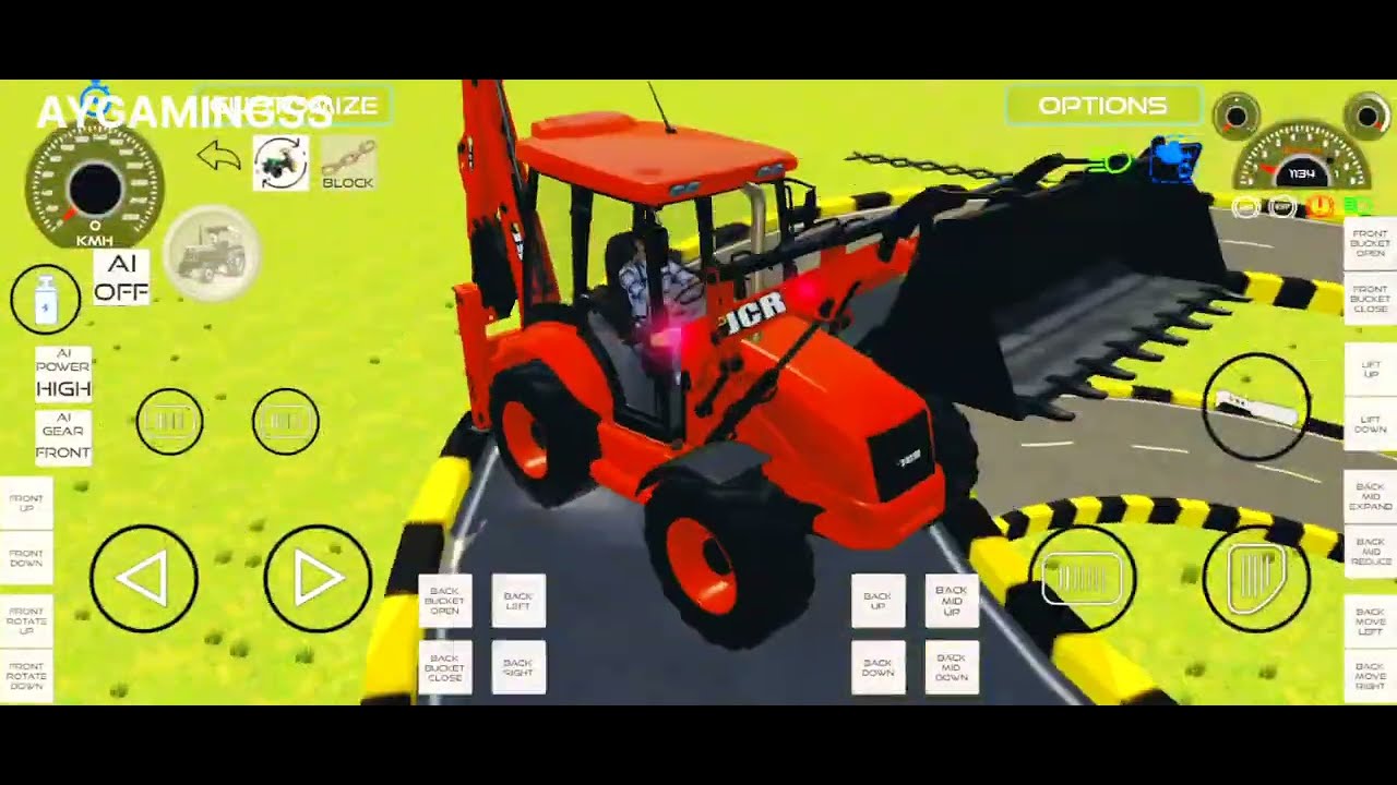 🔴Drive JCB and Uploading🪨🏗️stone From Dumper 🌋Truck in Game #truck #jcb #tractor #dumper #games 0530