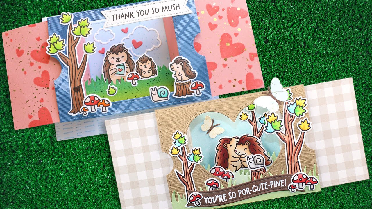 Intro to Ta-Da! Diorama! Heart Window Add-On & Grassy Hillside Inserts + 2 cards start to finish