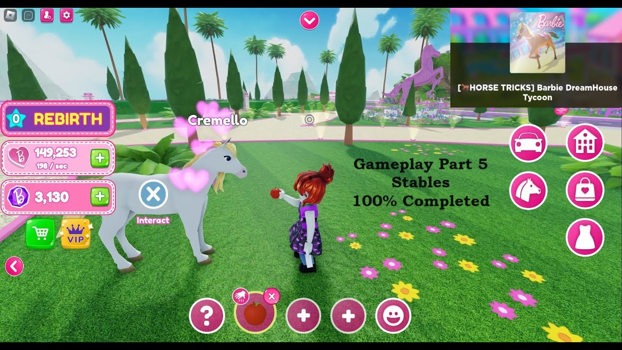 Barbie DreamHouse Tycoon - Часть 5 - Конюшни (завершено на 100%) и у меня есть лошадь!