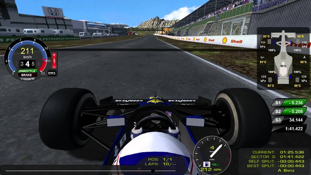 rFactor Mod 1991 F1 Modena Lamborghini 291 IN MENDOZA, AUTÓDROMO GENERAL SAN MARTÍN