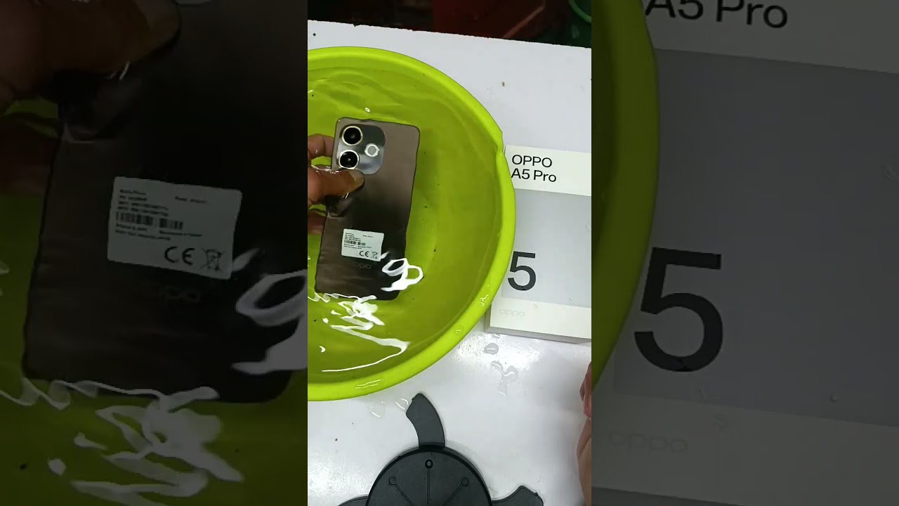 Oppo A5 pro water test
