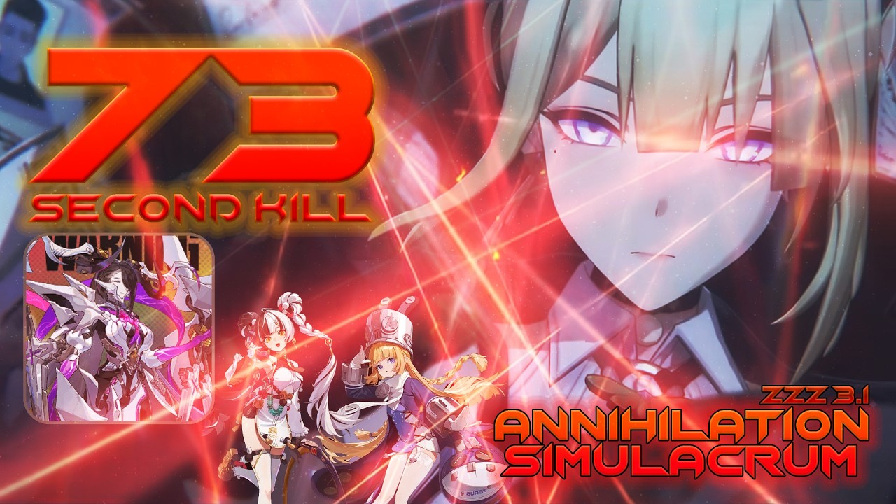 73 Second Kill with Double Stun Evelyn? Annihilation Simulacrum || ZZZ 3.0 New EndGame.