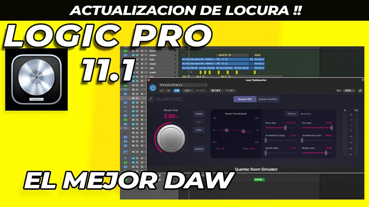 LOGIC PRO 11.1 TODO LO NUEVO! // Quantec, Move Mixer Tracks, Search Plugins COMO USAR LOGIC PRO 11.1