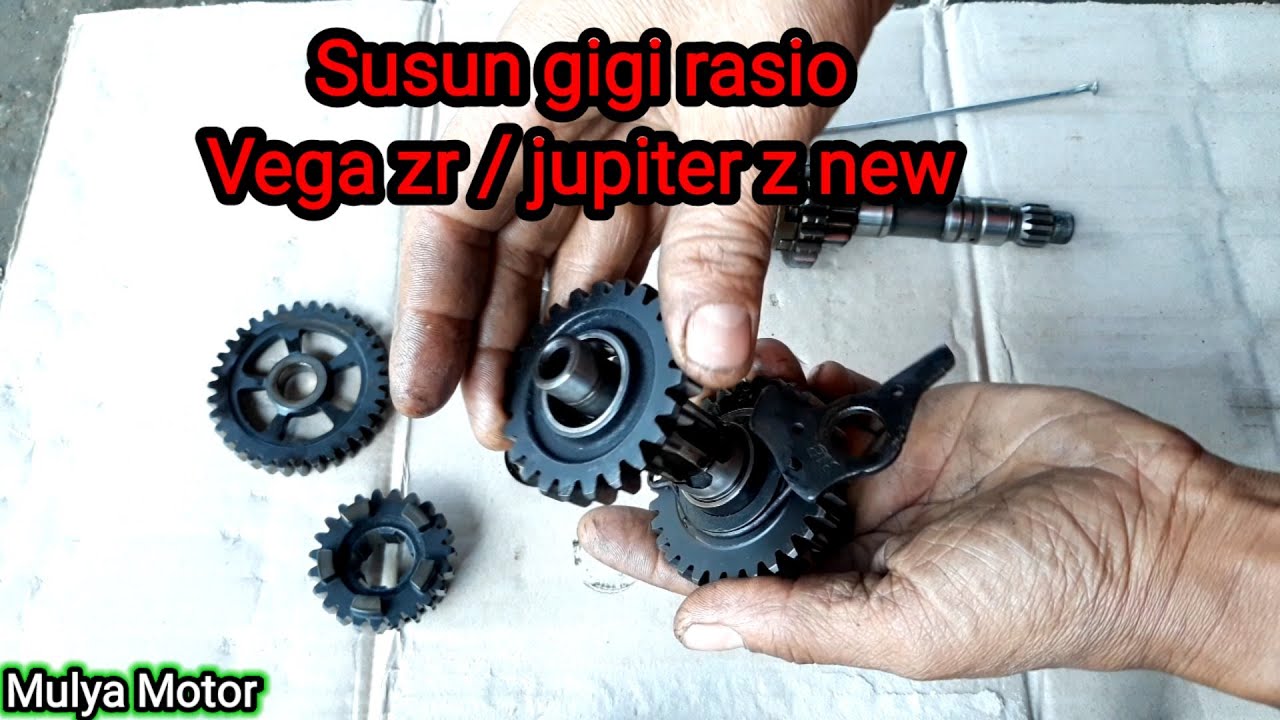 Susun gigi rasio dan garfu gigi vega zr, jupiter z new.