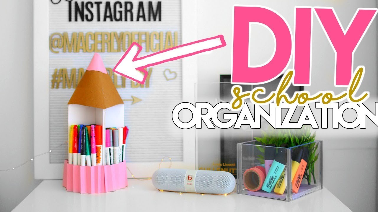 DIY BACK TO SCHOOL ORGANIZATION & DIY School Supplies 2018!