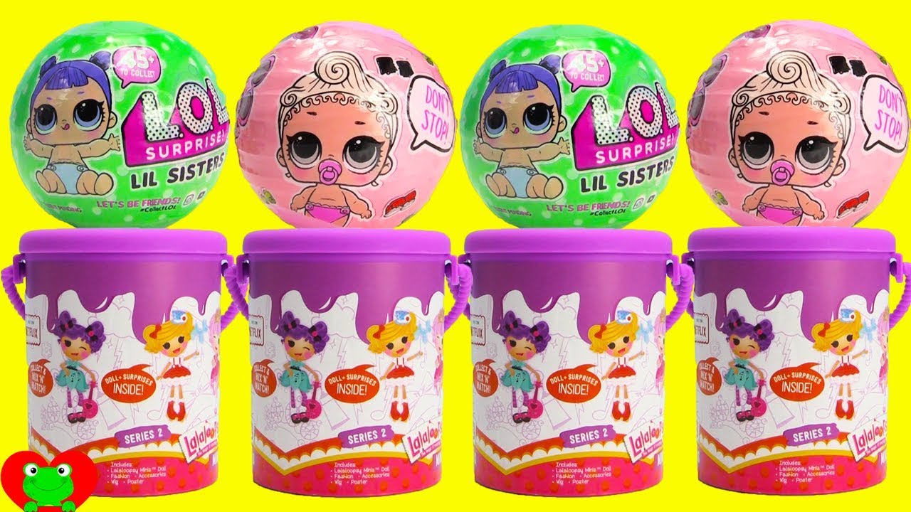 LOL Surprise Dolls Lil Sisters Series 2 Wave 2 and Lalaloopsy Dolls