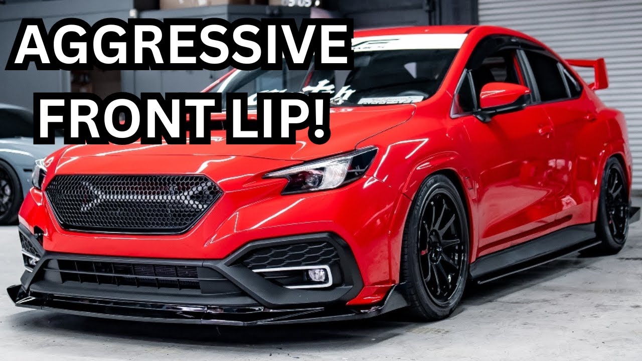 Передний спойлер S-Style V3 для вашего Subaru WRX 2022-2024 годов выпуска!