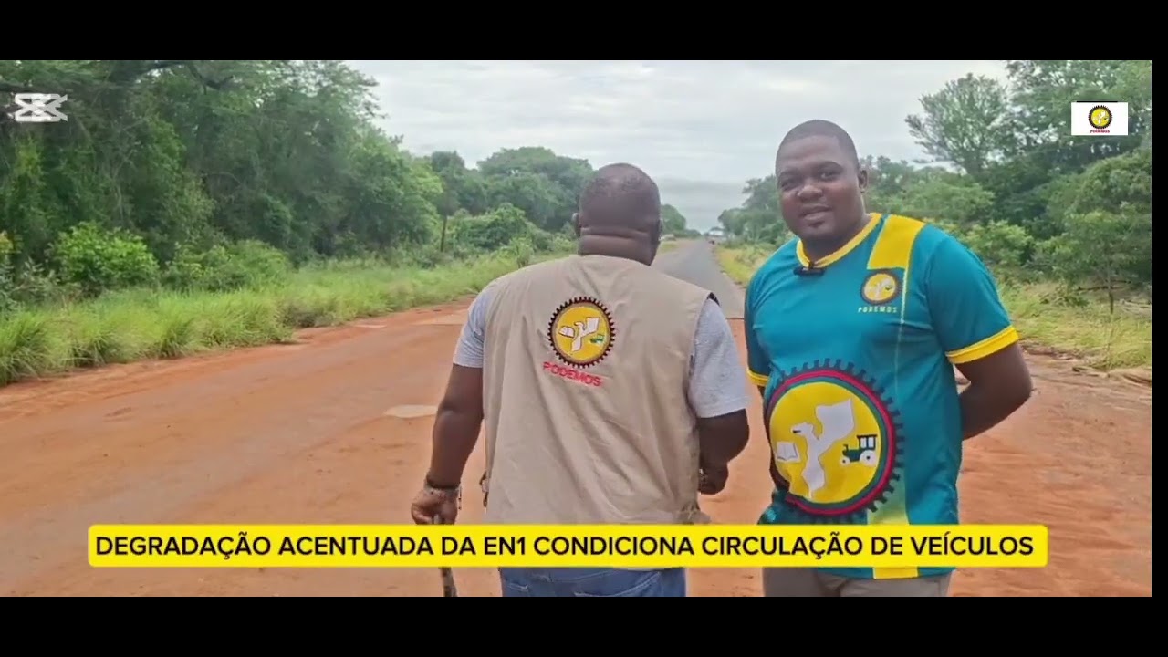 DEPUTADOS DO PODEMOS VISITAM PONTE SOBRE RIO SAVE E SE SURPREENDEM COM ACENTUADA DEGRADAÇÃO DA EN1. 