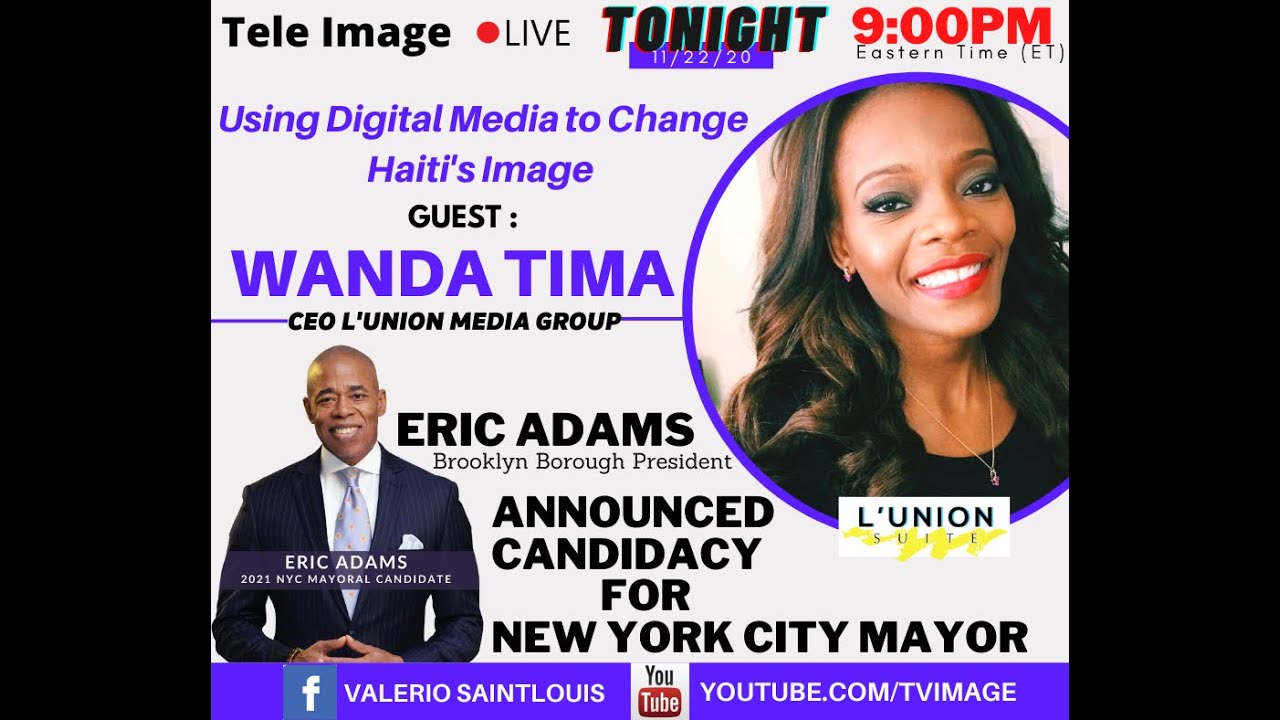 TELE IMAGE LIVE NOW - Guest Wanda Tima from L'Union Suite CEO L'Union Media Group