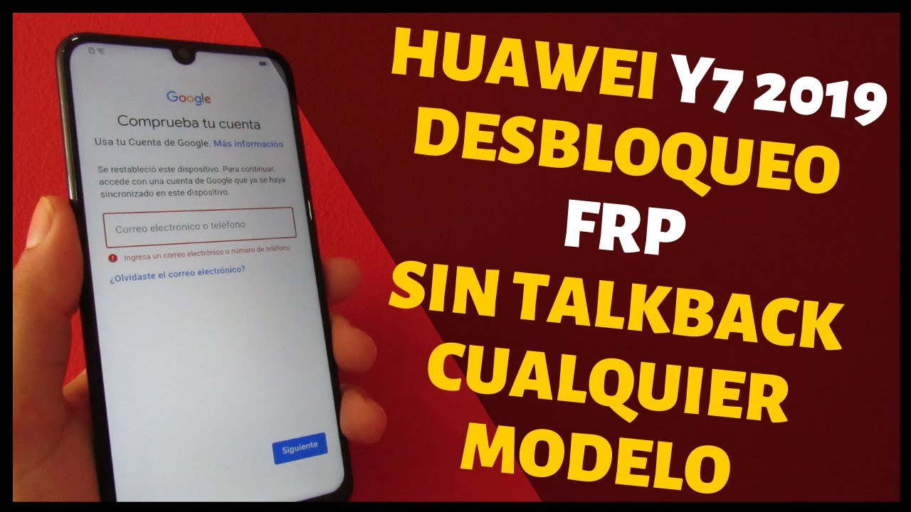 Удалить аккаунт Google с Huawei Y7 2019 (без TalkBack)