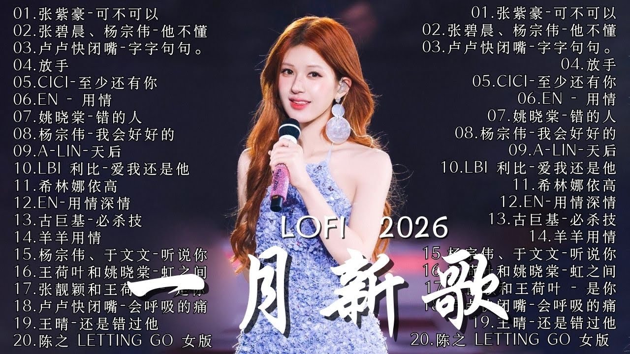 【2026 一月新歌】2026超好聽中文Lo Fi歌單｜夜晚・放鬆・學習｜愛就一個字，總會有人，花海，Letting Go，門沒鎖｜#lofimusic