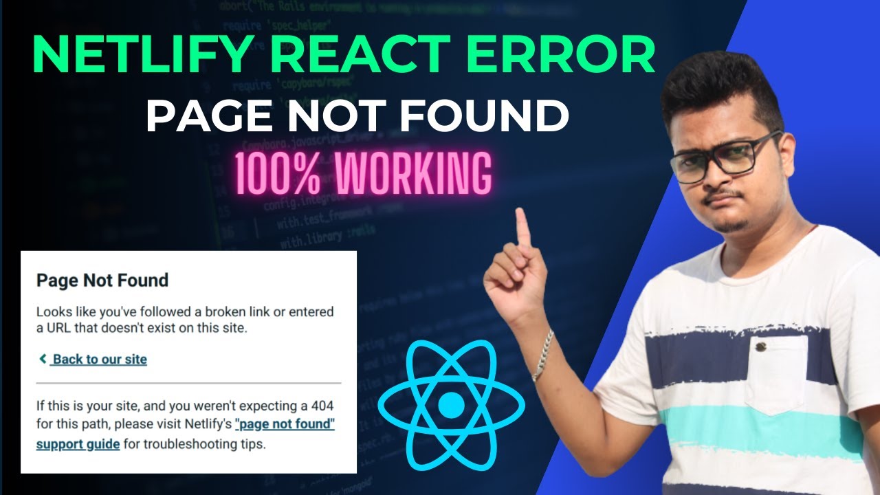 How to Fix Netlify Page Not Found Error? | Netlify React Page Not Found Solution | Redirecting Error