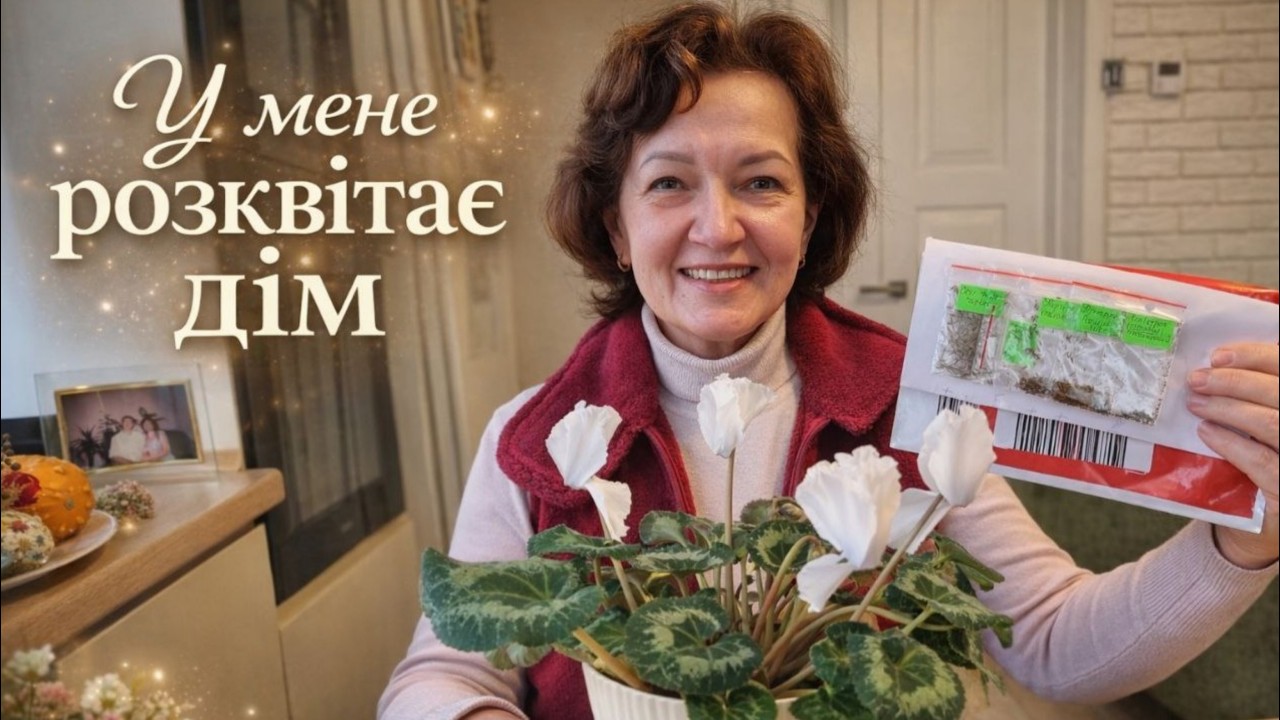 У мене розквітає дім. Насіння в подарунок Насіння в подарунок і перші зимові квіти.