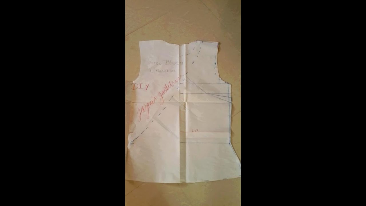 Trazo Blusa Cruzada Patronaje DIY