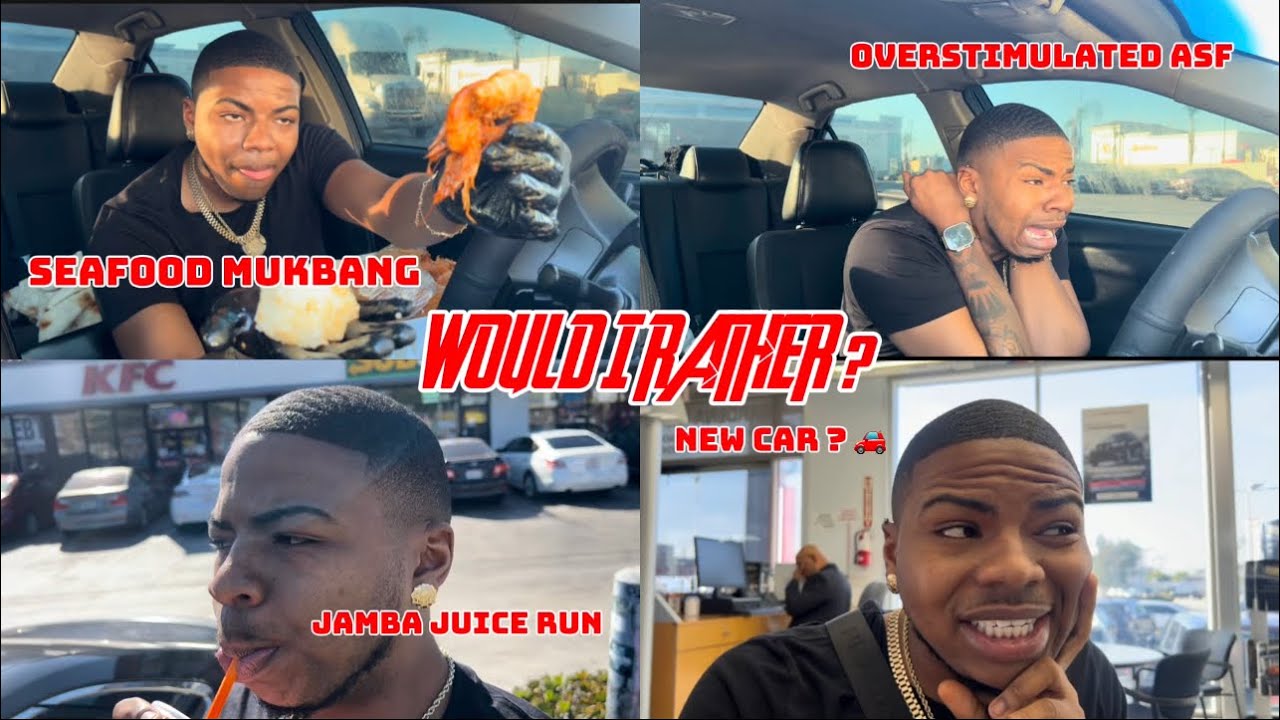 Would I Rather - Seafood MUKBANG Edition X NEW CAR ?