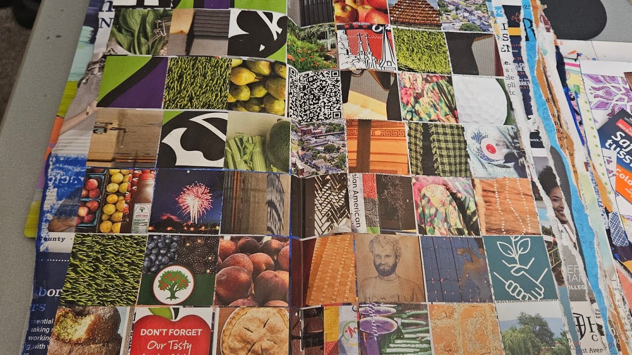 Flip through of my magazine junky mixed media journal 