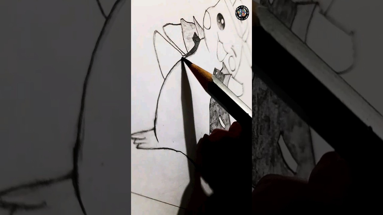 Pichachu Sketch | fictional Character #pokemon #cartoon #kids #drawing #fun #fyp #edit #shorts
