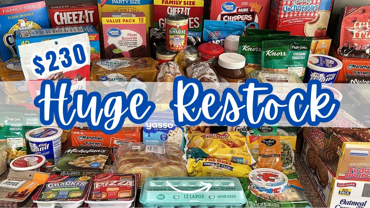 HUGE PANTRY FRIDGE FREEZER RESTOCK || Walmart Grocery Haul