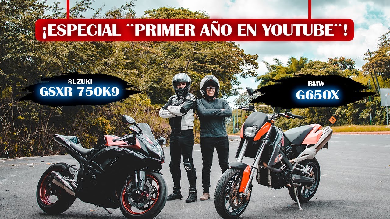 Suzuki Gsxr 750k9 BMW G650X Chuy en Moto / primer año Manuel Al Volante