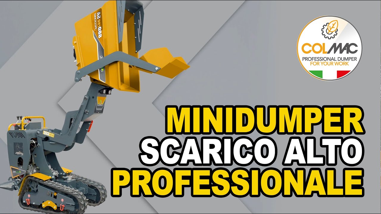 Minidumper Pellicano 880PRO - COLMAC - Produzione totalmente italiana