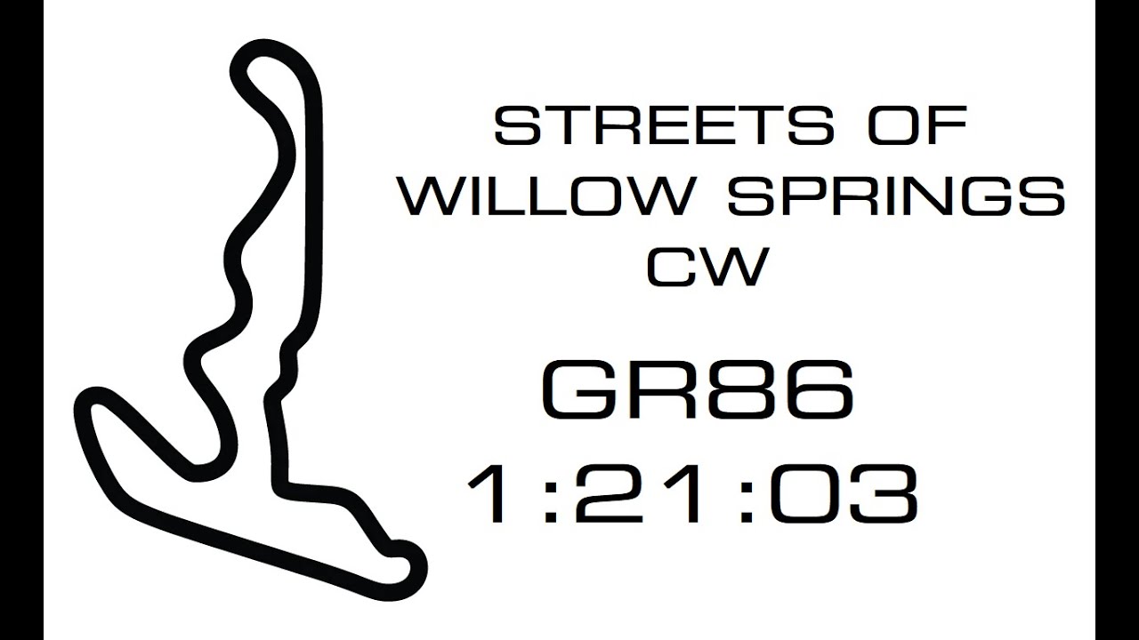 GR86 1:21.03 Streets of Willow Springs CW