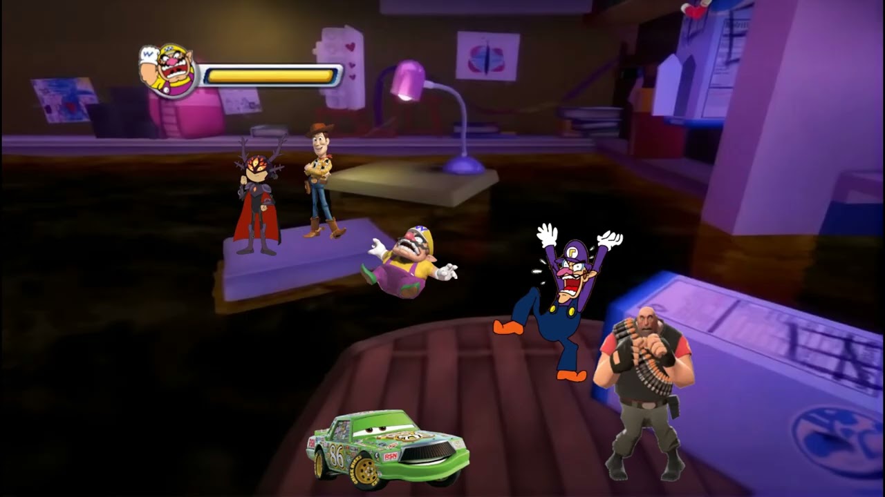 Wario dies by drowning in coffee while him and his friends trying to escape dolly (the witch).mp3