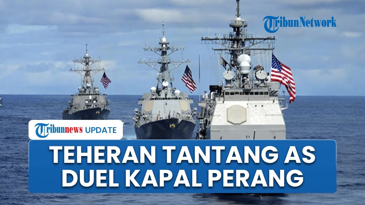 Genderang Perang Iran ke AS! Tantang Trump Konfrontasi Langsung di Selat Hormuz Duel Kapal Perang